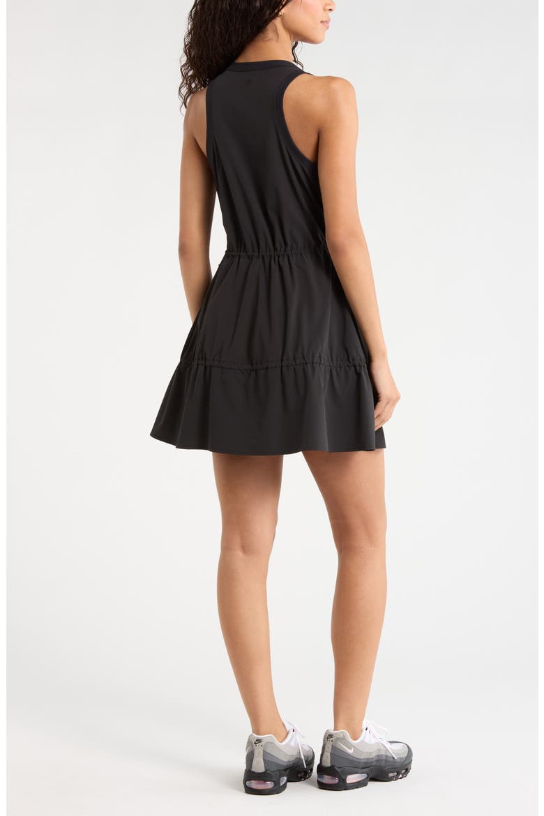 Atlas Tiered Athletic Dress, Alternate, color, BLACK