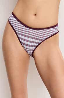 Good American '90s Plaid Bikini Bottoms
