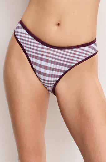 Good American '90s Plaid Bikini Bottoms