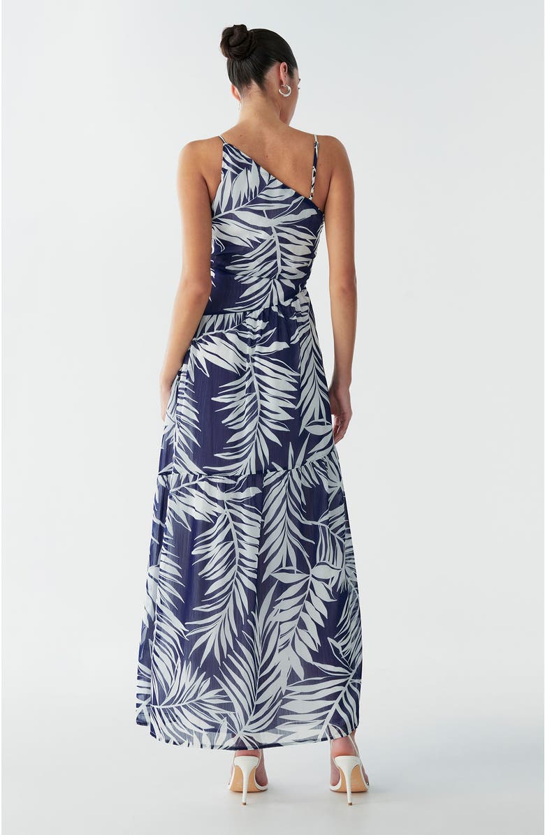 BWLDR Vincent Maxi Dress, Alternate, color, Navy Palms