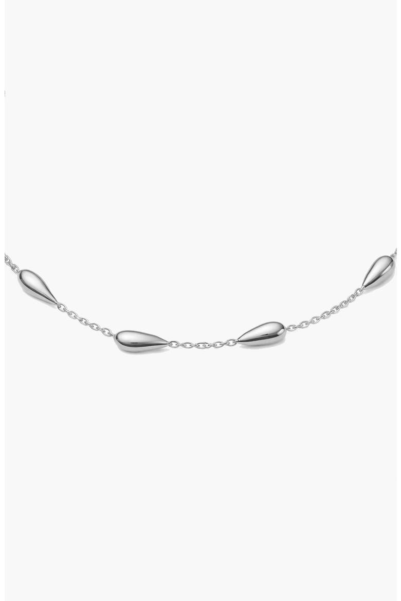 Eos Flow Necklace in Silver, Alternate, color, Silver