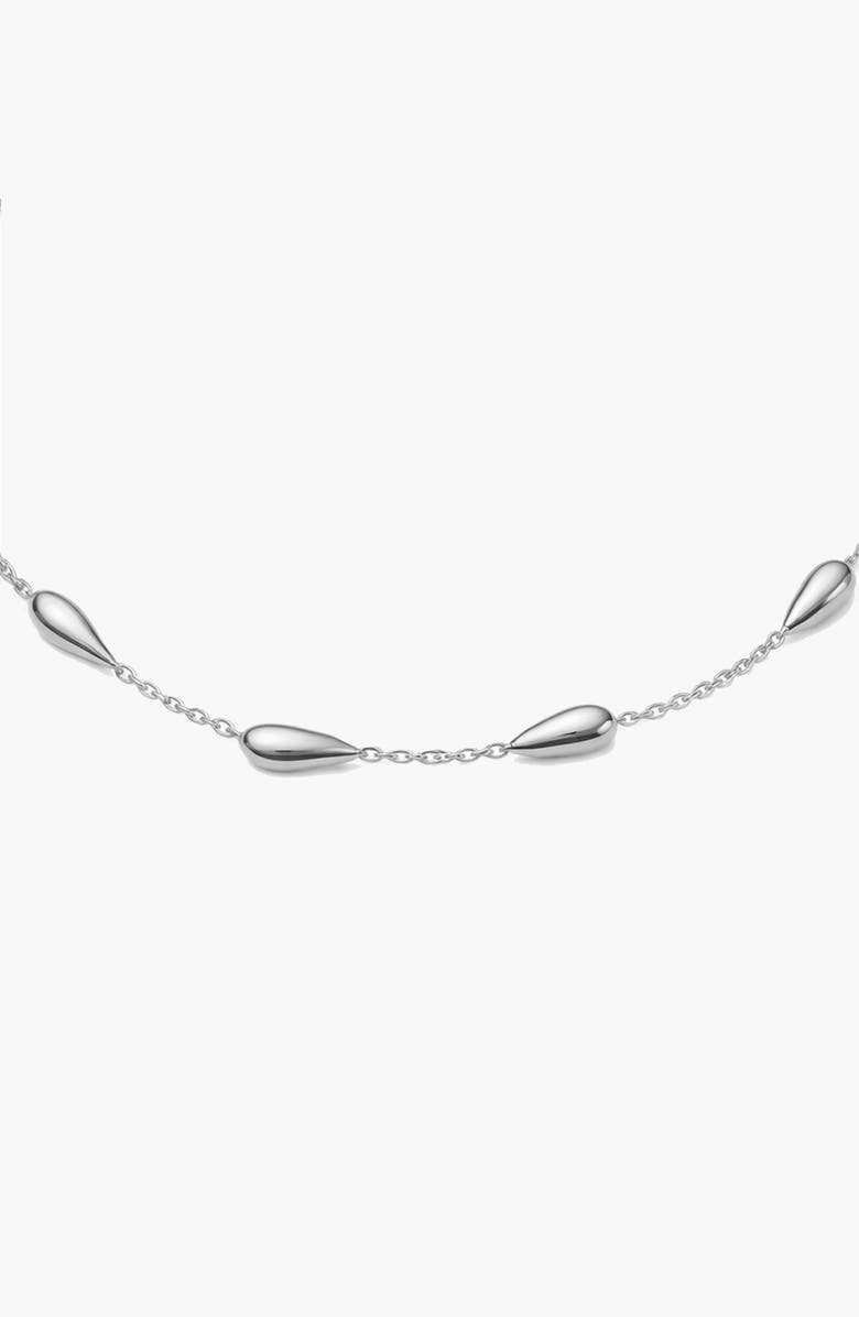 YOJ Eos Flow Necklace in Silver, Alternate, color, Silver