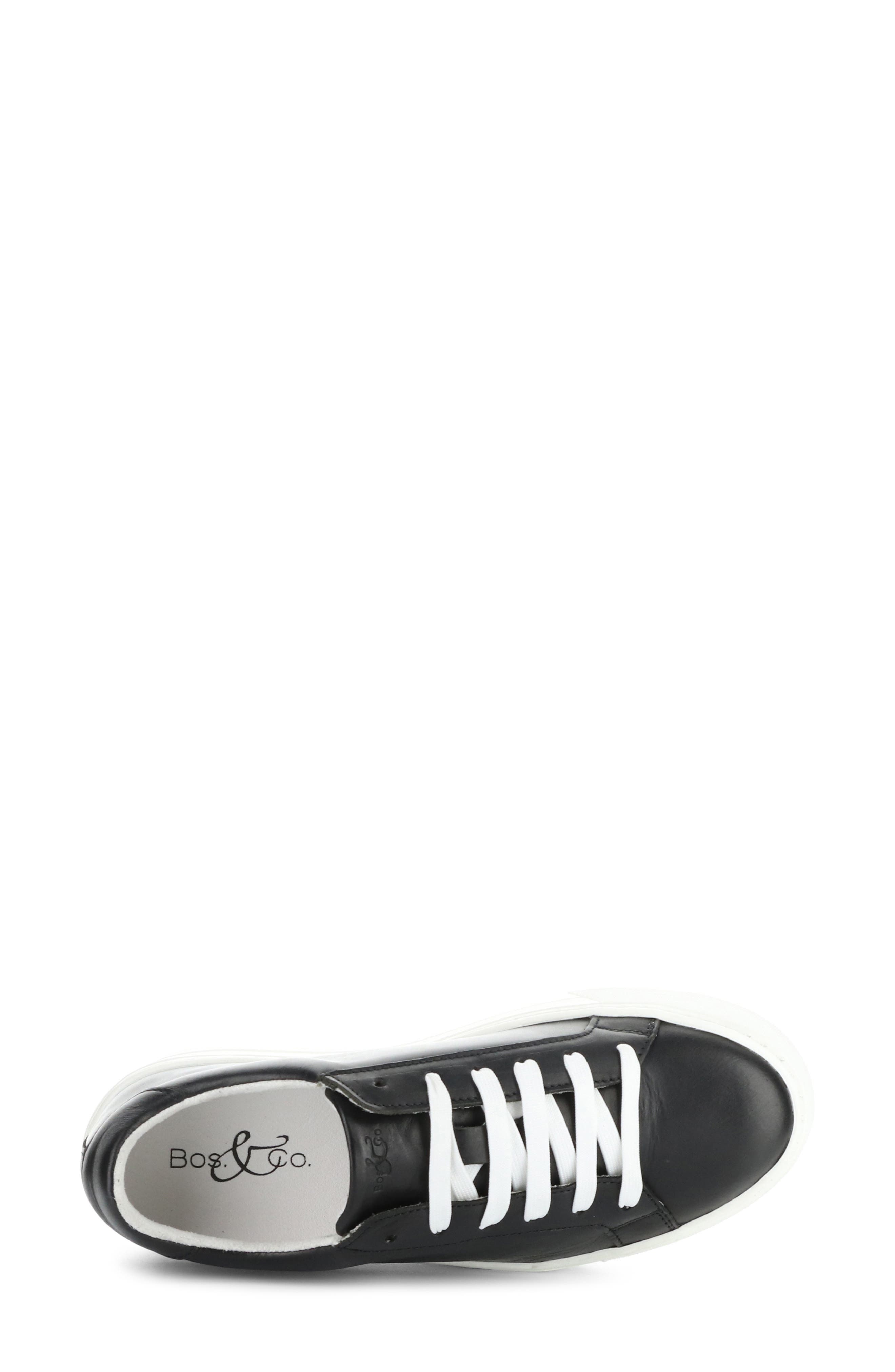 Bos. & Co. Maya Platform Sneaker, Alternate, color, Black/ White