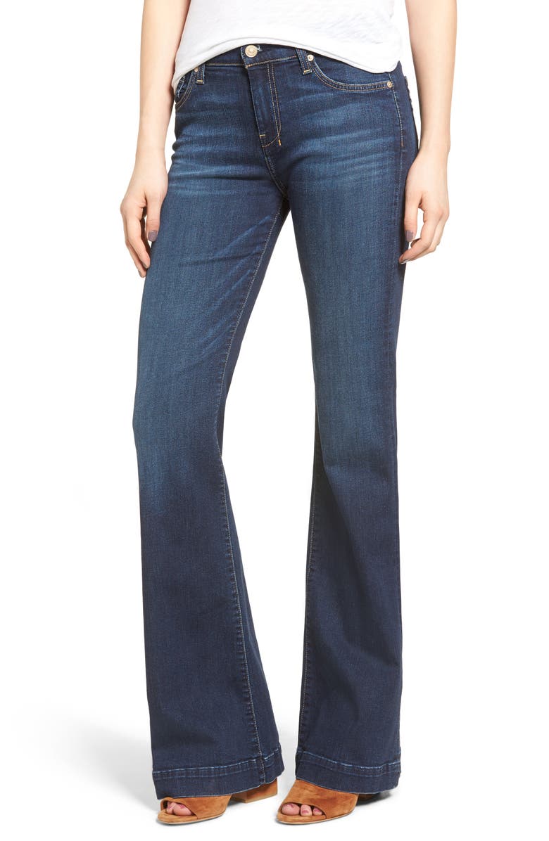 7 For All Mankind <sup>®</sup> Dojo High Waist Wide Leg Jeans, Main, color, 