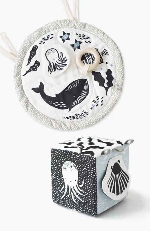 Wee Gallery Kids'  Ocean Activity Pad And Soft Block Bundle In Multi