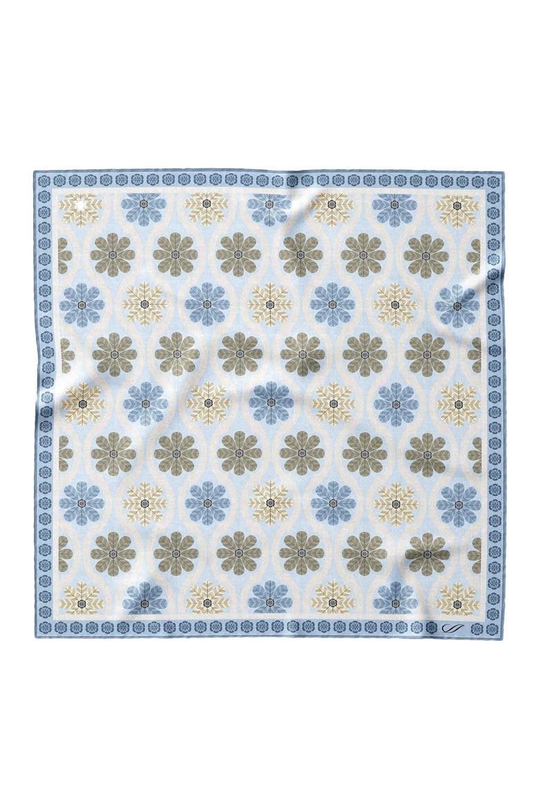 Gargano - Silk Pocket Square for Men, Main, color, Blue