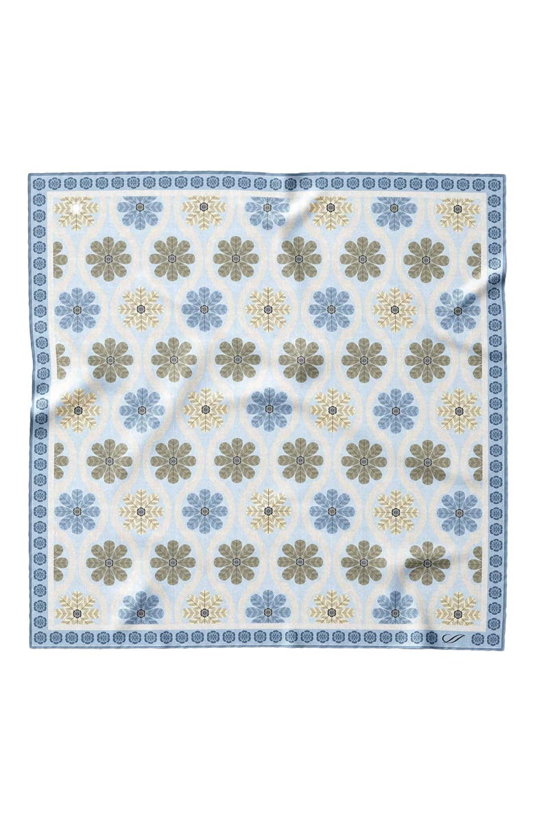 Elizabetta Gargano - Silk Pocket Square for Men, Main, color, Blue