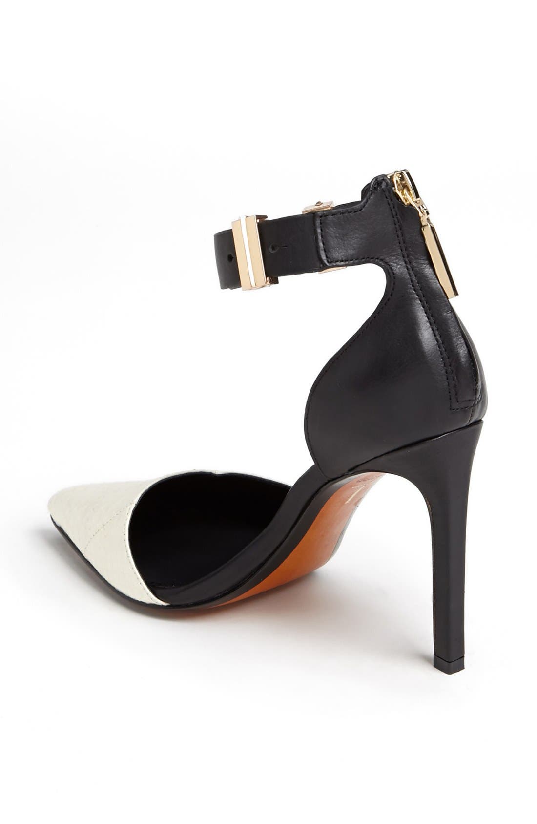 'Kana' Pump, Alternate, color, BLACK/ WHITE