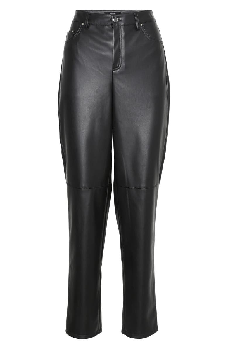 VERO MODA Bella High Waist Faux Leather Pants, Alternate, color,