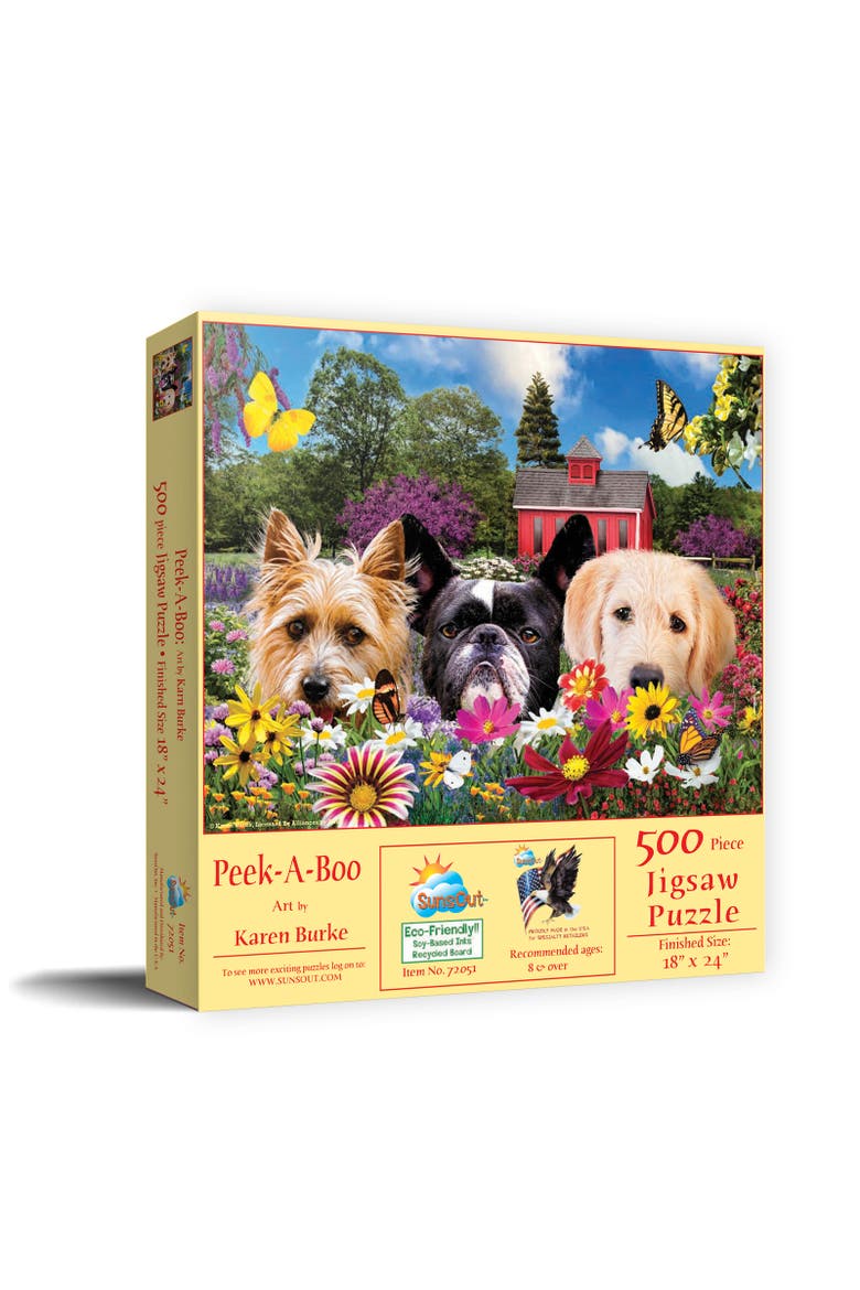 Peek-a-Boo 500 piece Jigsaw Puzzle for Adults, Main, color, Multicolor