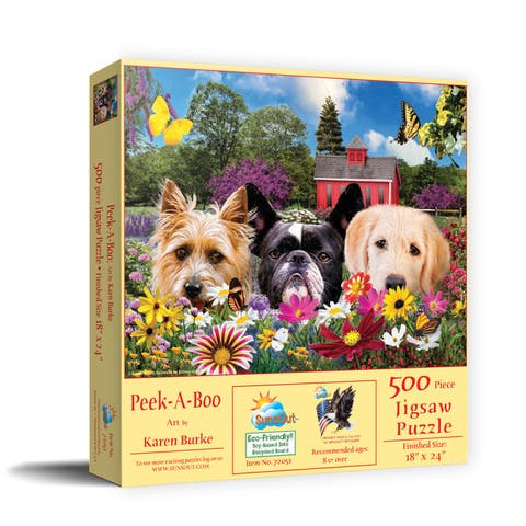 Peek-a-Boo 500 piece Jigsaw Puzzle for Adults