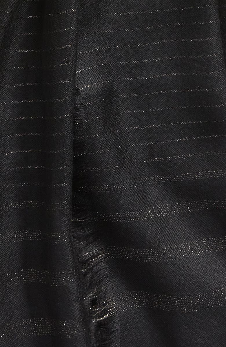 Nordstrom Cashmere & Silk Metallic Eyelash Scarf, Alternate, color, 
