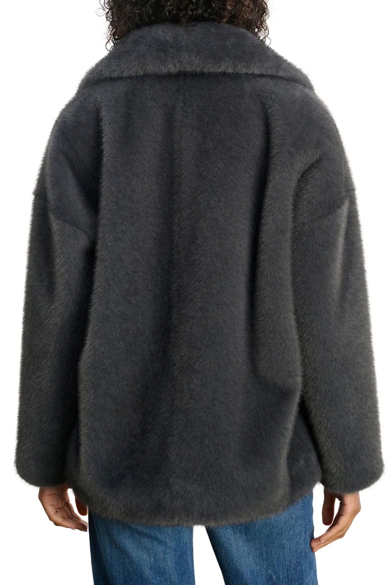 Carolyn Faux Fur Jacket, Alternate, color, SLATE GY