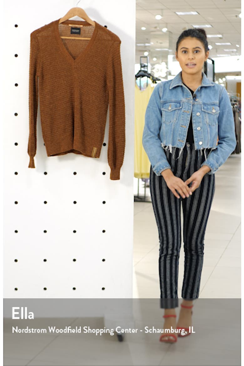 V-Neck Metallic Pullover video
