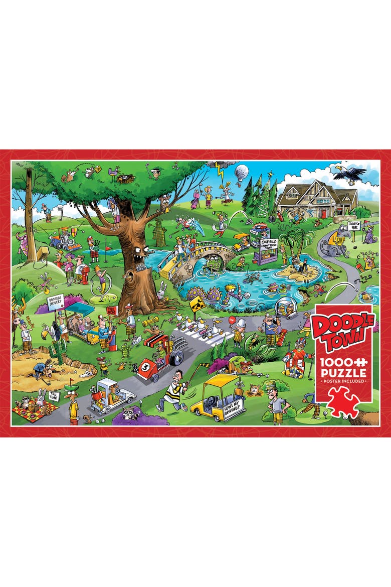 Par For The Course 1000 Piece Puzzle, Alternate, color, Multicolored