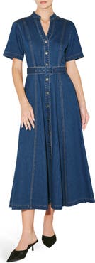 FREEMARKET Denim Midi Dress