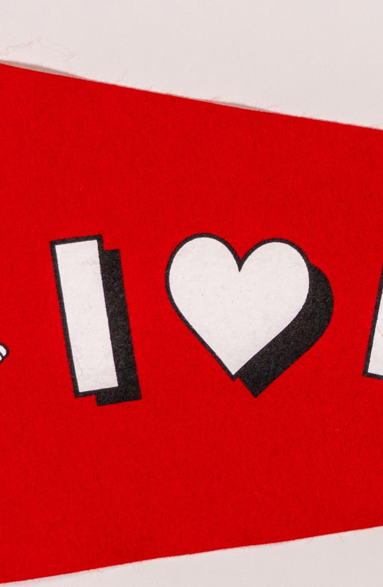 Oxford Pennant x Disney I Heart Minnie Felt Pennant Flag, Alternate, color, 