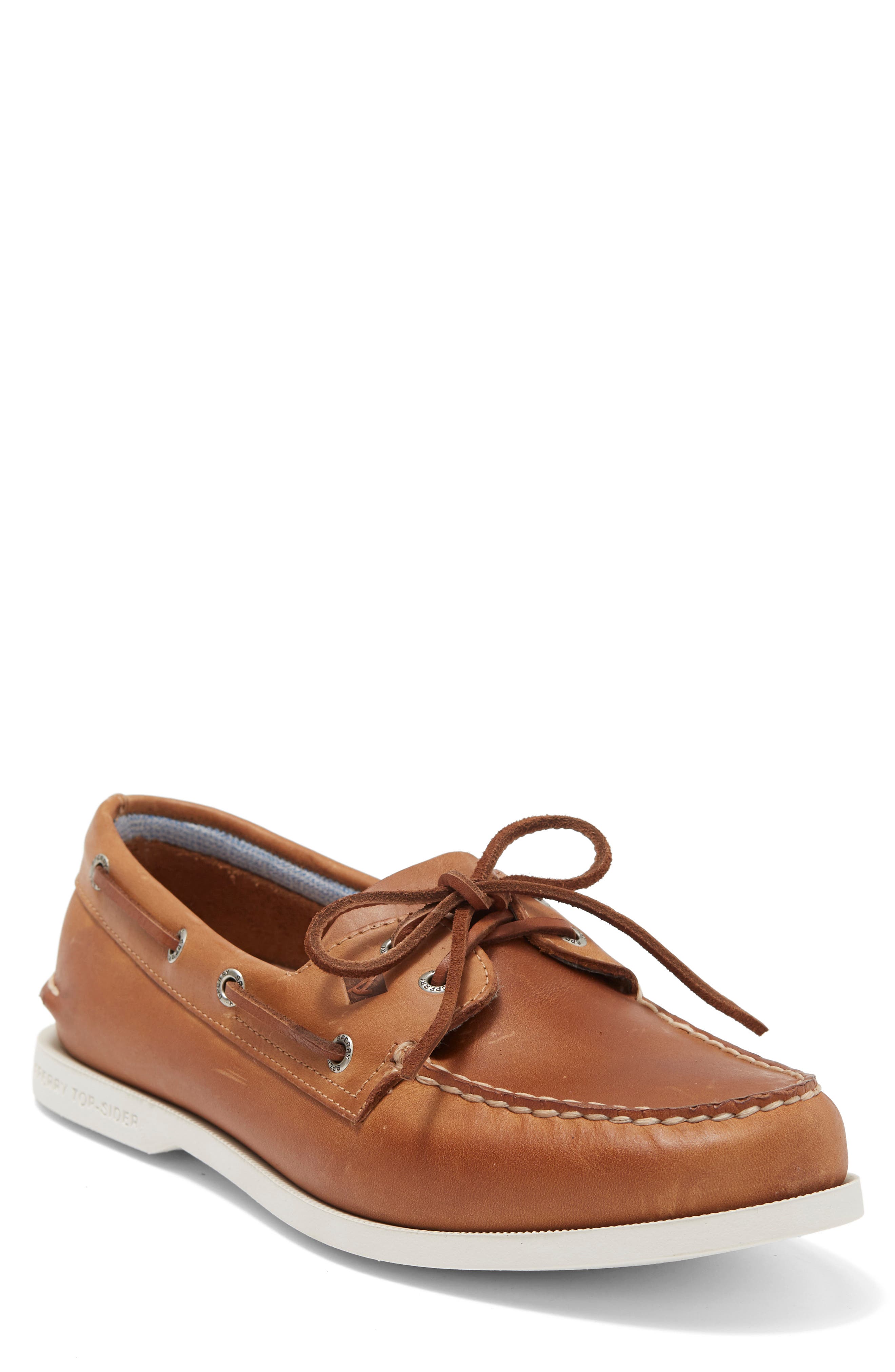 SPERRY TOP-SIDER<sup>®</sup> Authentic Original 2-Eye Plushwave Boat Shoe, Main, color, 