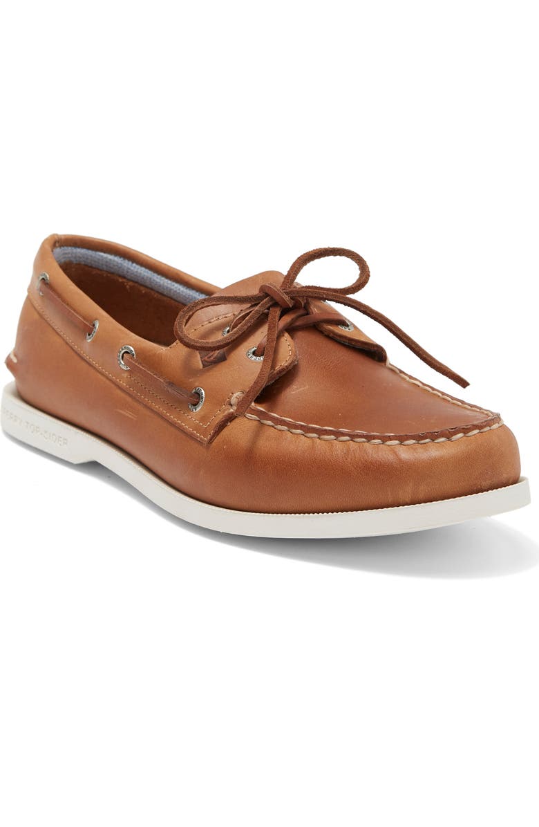 SPERRY TOP-SIDER<sup>®</sup> Authentic Original 2-Eye Plushwave Boat Shoe, Main, color,