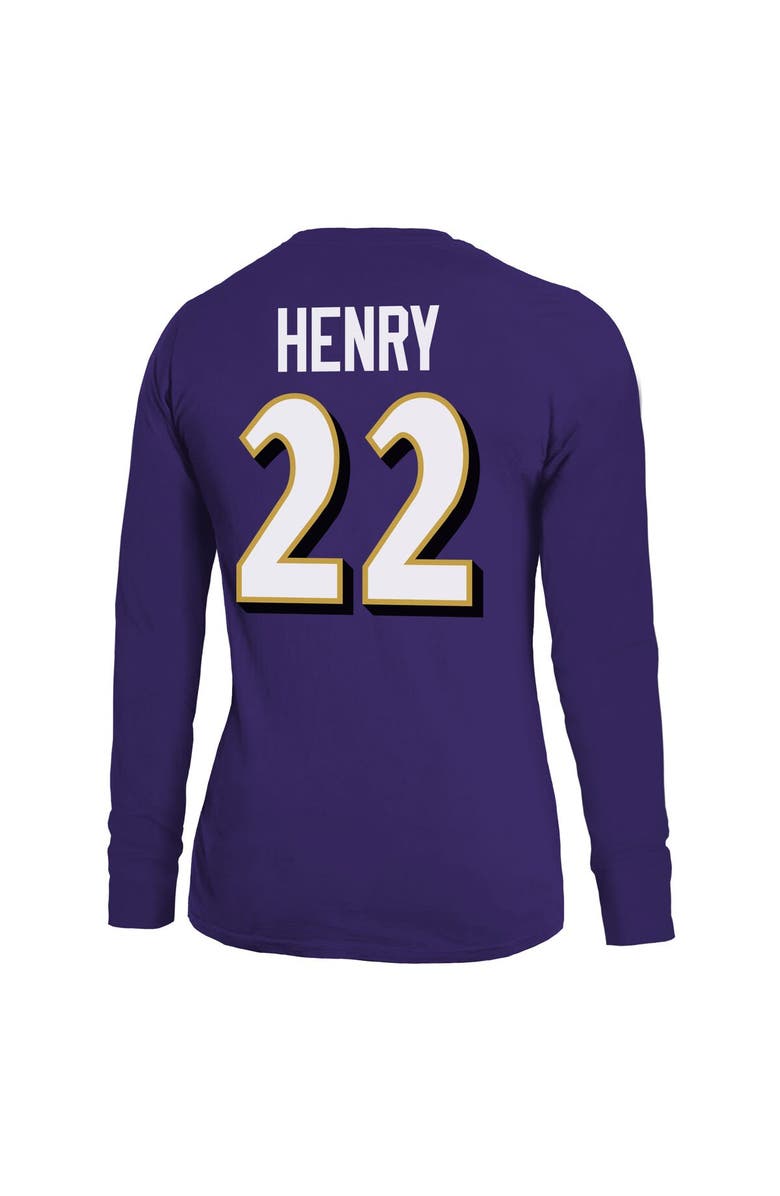 Majestic Threads Women's Majestic Threads Derrick Henry Purple Baltimore Ravens Name & Number Long Sleeve T-Shirt, Alternate, color, Purple