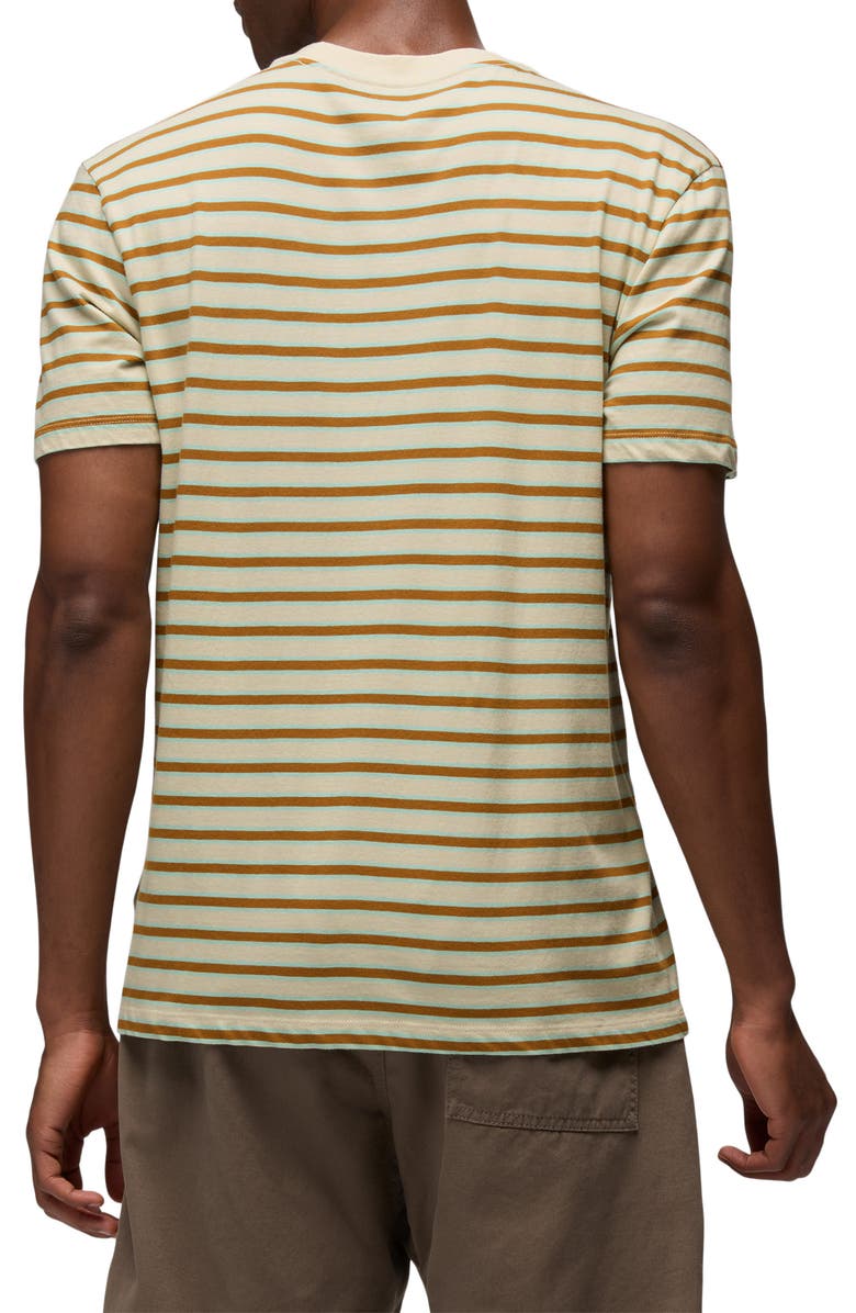 prAna Everyday Short Sleeve Regenerative Organic Cotton T-Shirt, Alternate, color, Beach Pebble Stripe