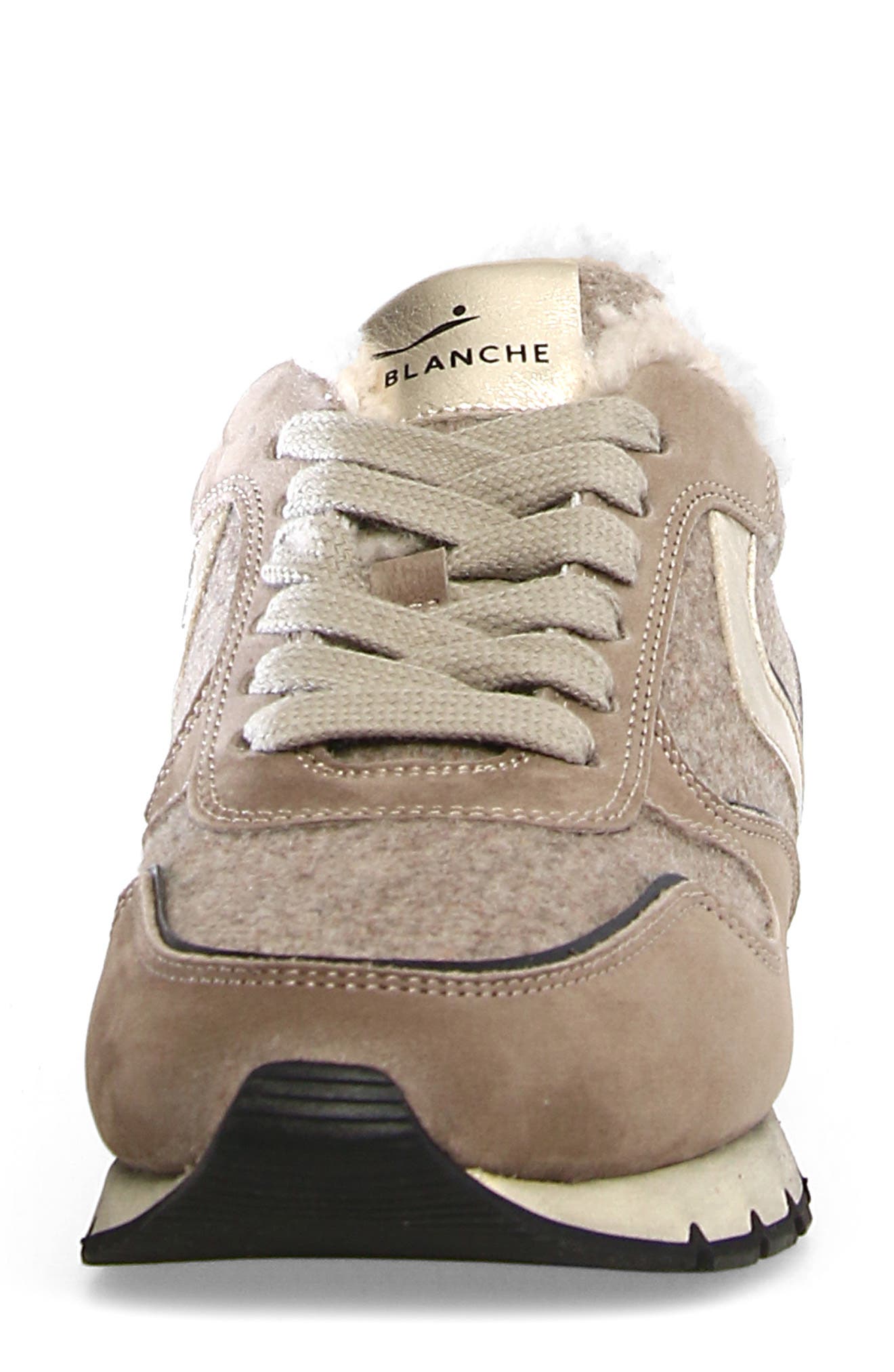 Voile Blanche Julia Genuine Shearling Sneaker, Alternate, color, 