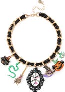 Betsey Johnson Witchy Lace Frontal Necklace