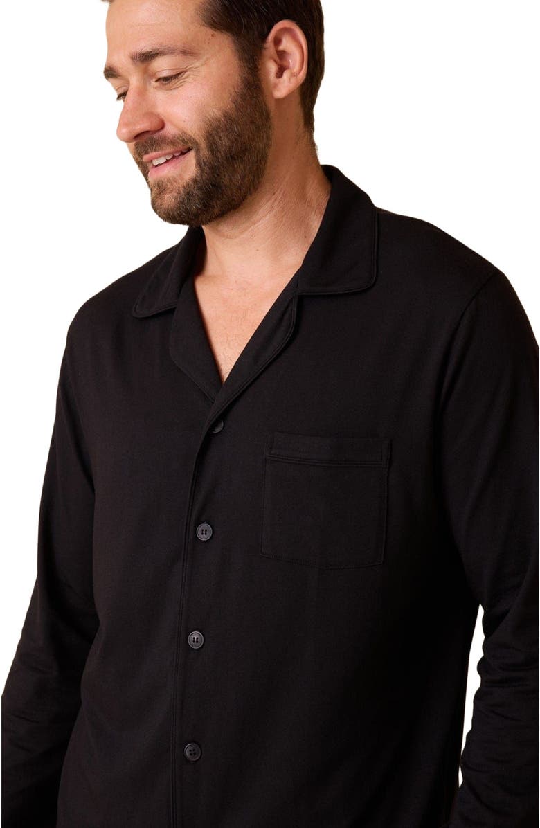 The Cat's Pajamas Men's Pima Knit Pajama Set, Alternate, color, Classic Midnight