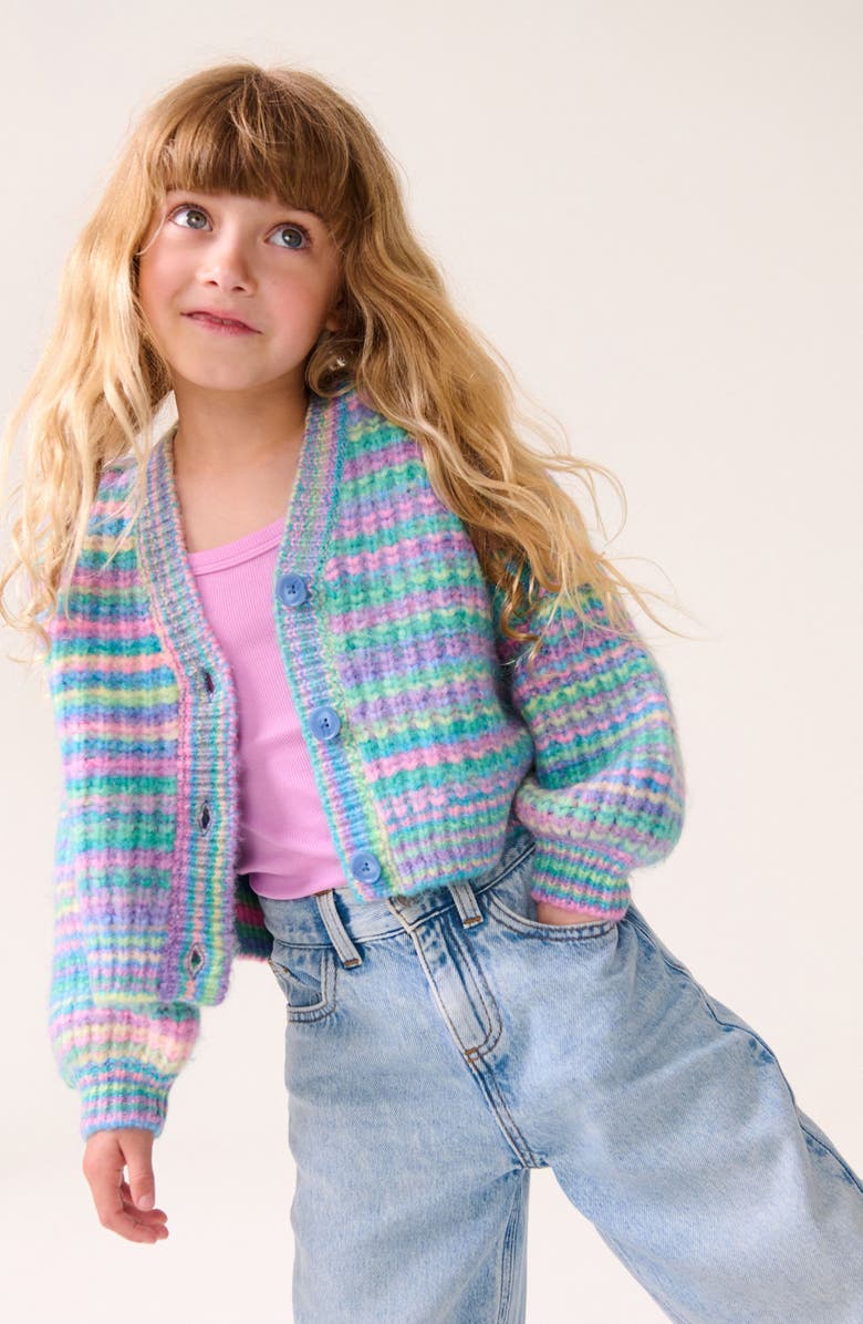 NEXT Kids' Stripe Cardigan, Alternate, color,