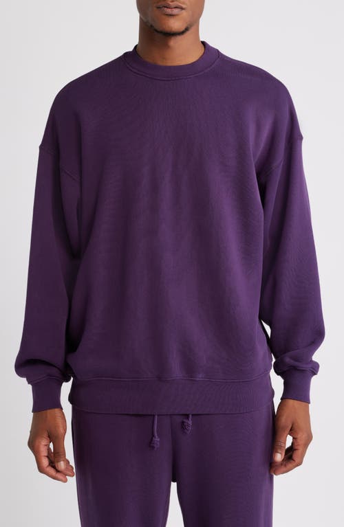 Elwood Core Oversize Crewneck Sweatshirt in Vintage Grape 