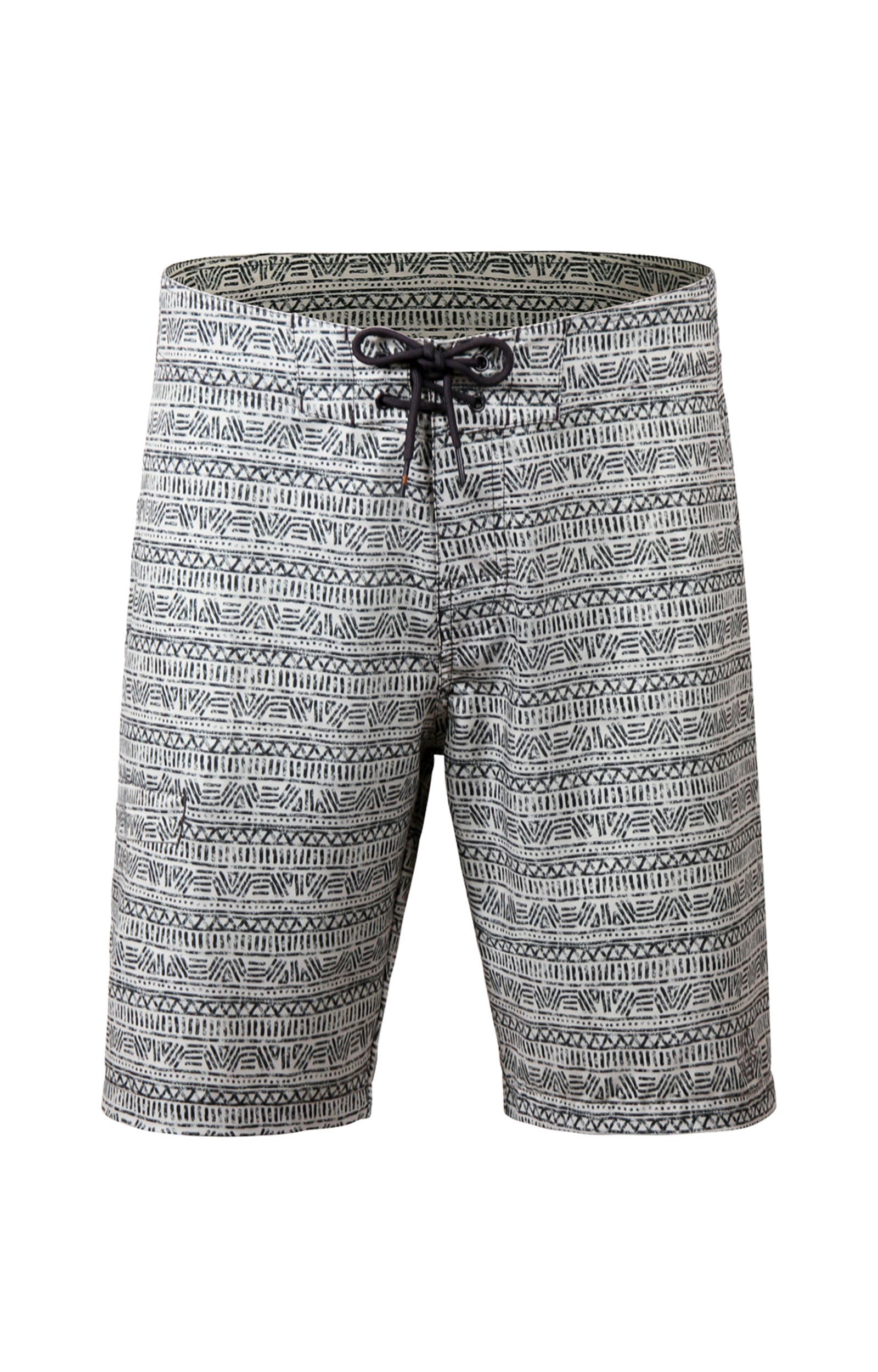 Cool Grey Aztec Stripe