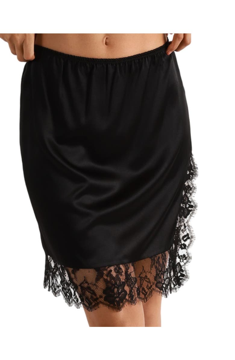 Kiki de Montparnasse Orchid Slip Skirt, Main, color, Black