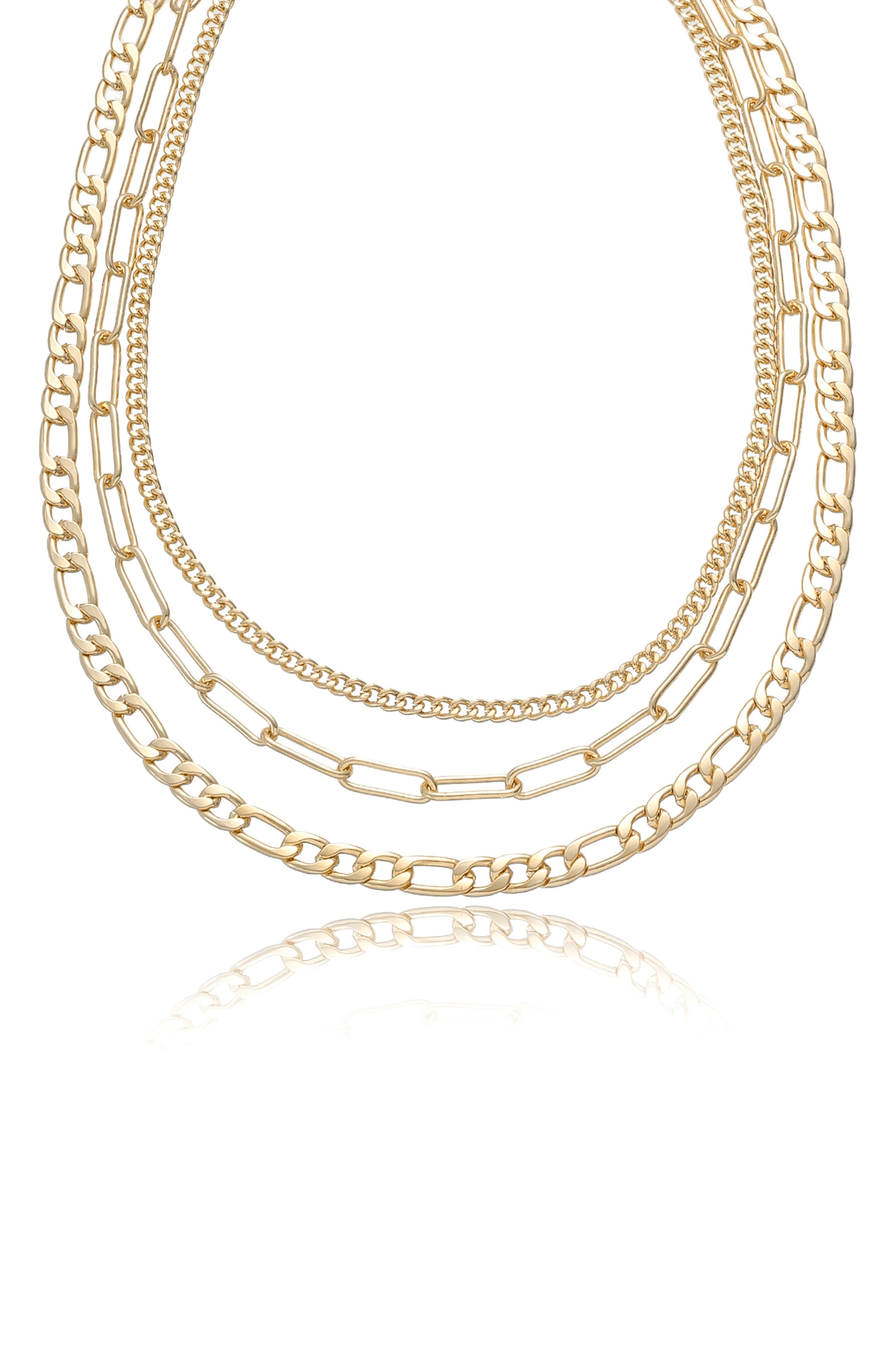 Ettika Chain Up Layered Necklace