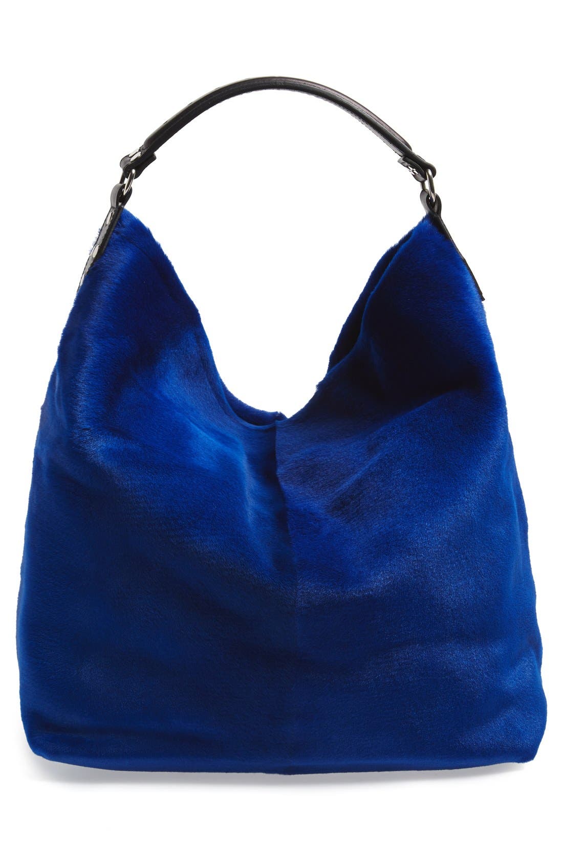 Genuine Shearling Hobo, Alternate, color, COBALT BLUE