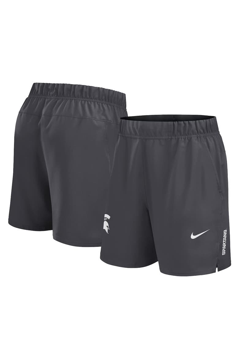Men's Nike Charcoal Michigan State Spartans Primetime Woven Victory Performance Shorts, Alternate, color, Charcoal