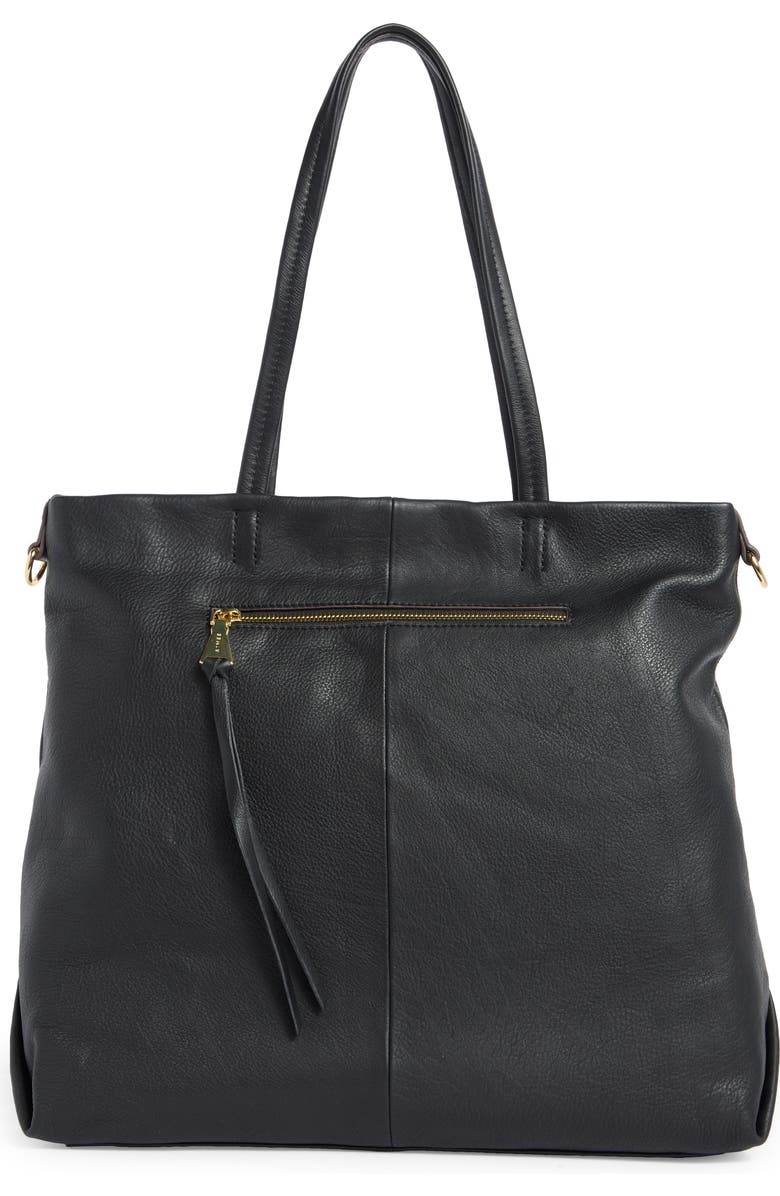 AIMEE Addison Leather Shopper Tote Bag, Alternate, color, Black