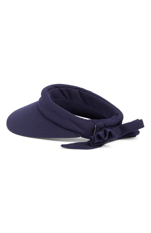 Scala Deluxe Back Bow Cotton Visor
