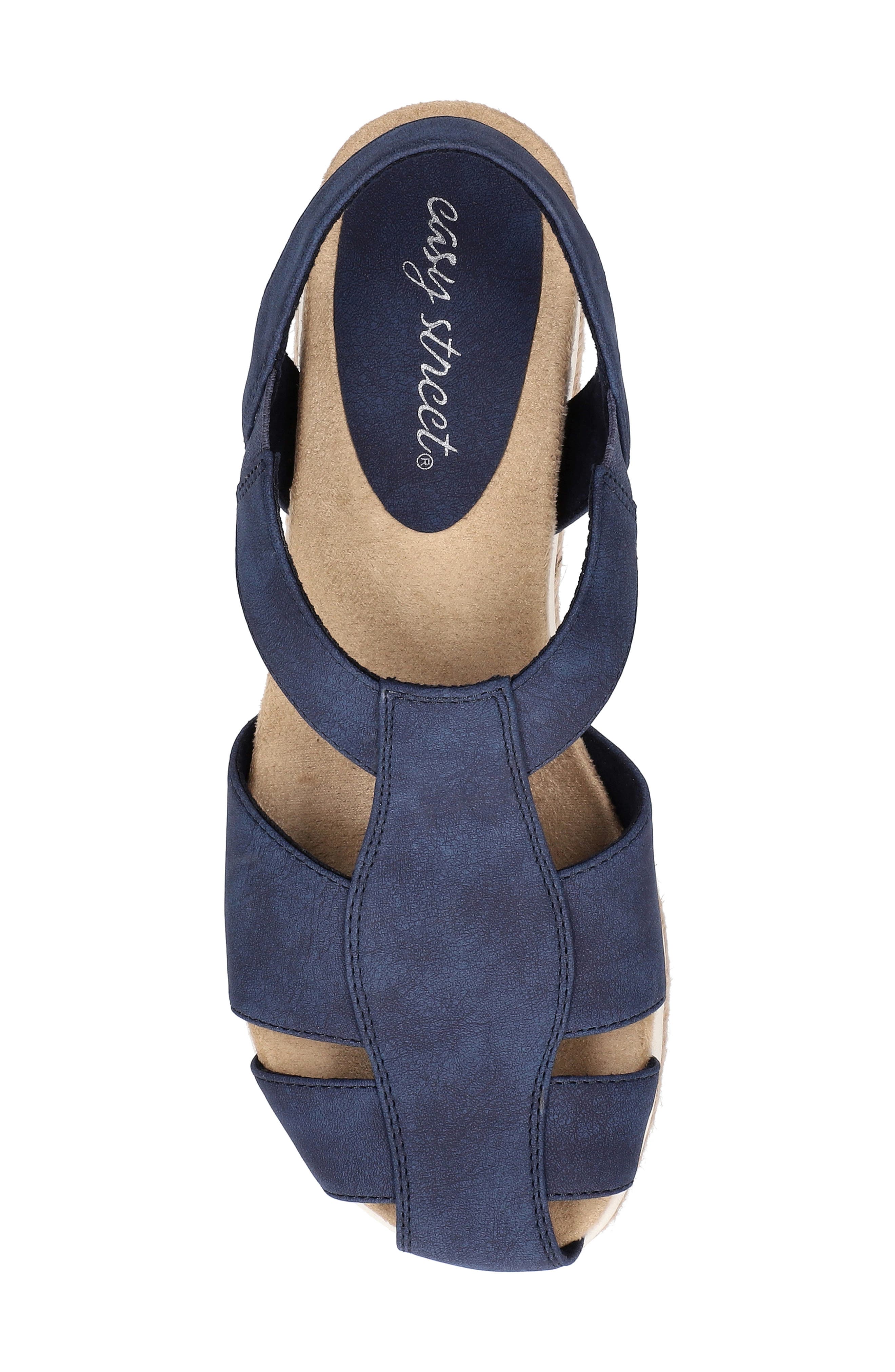Freeport Espadrille Wedge Sandal, Alternate, color, NAVY