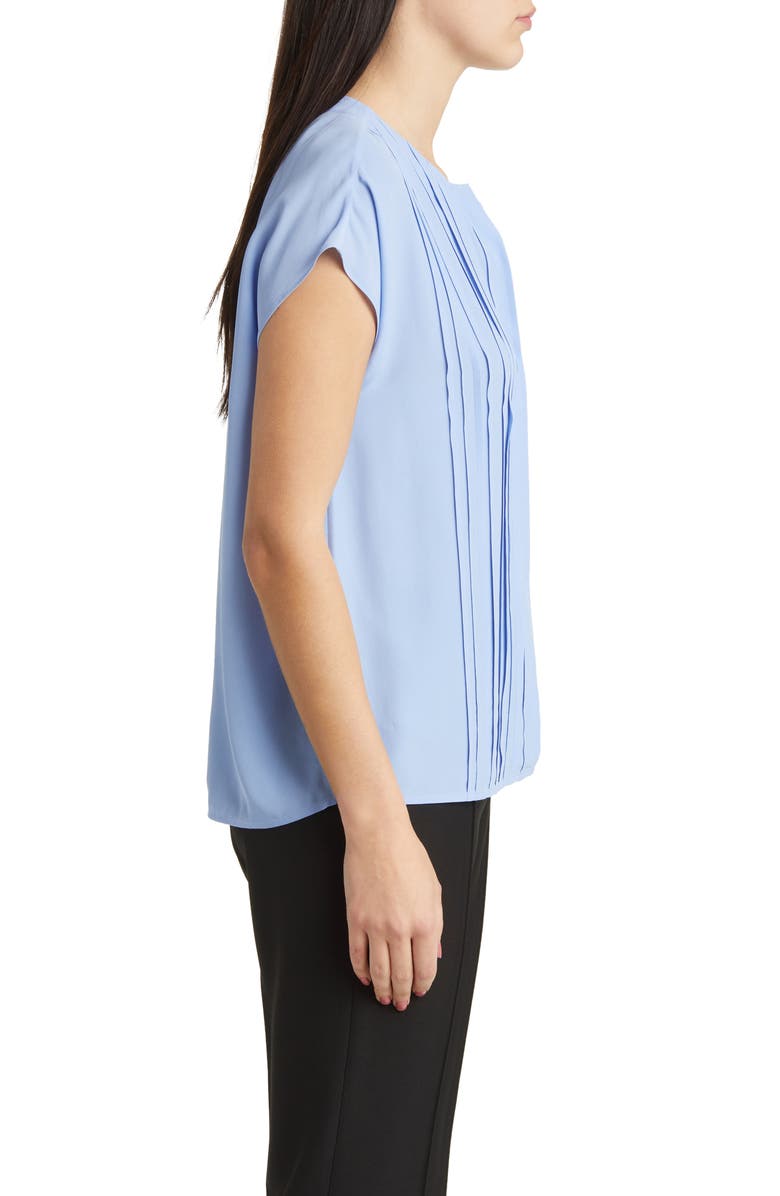 BOSS Berita Pleated Top, Alternate, color, Hydrangea