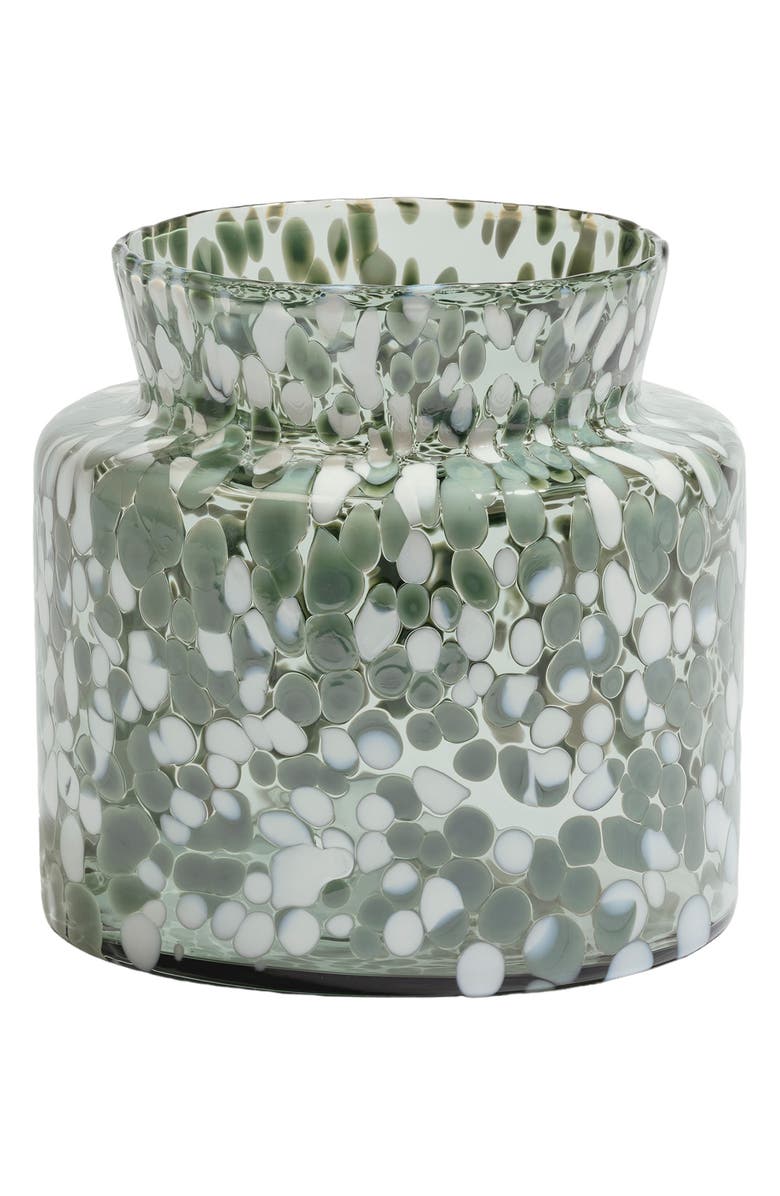 Kosta Boda Meadow Summer Wide Vase, Alternate, color, Clear/ Green