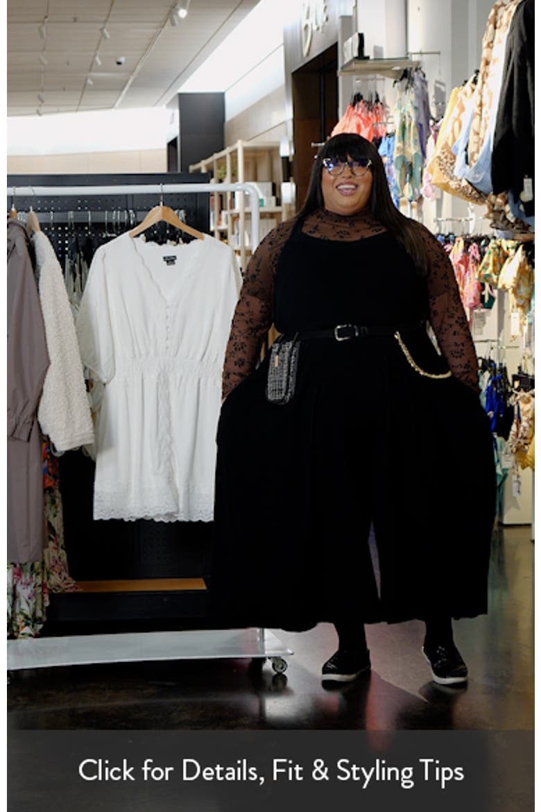 Belle Puff Sleeve Button Front Lace Dress video