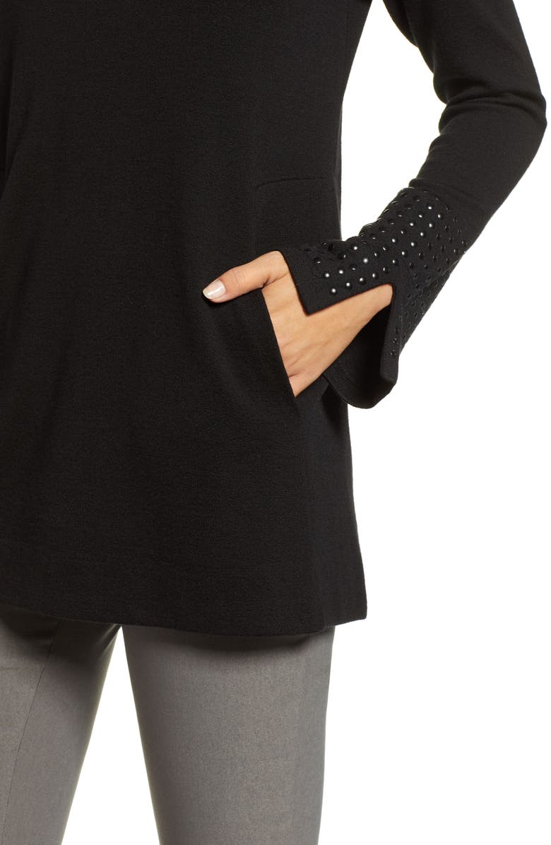 NIC+ZOE Studded Cuff Top, Alternate, color,