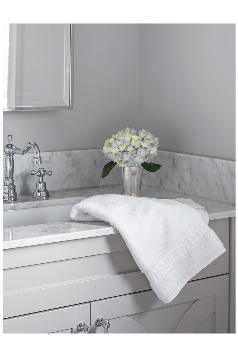 Plush Set of 2 Organic Cotton Hand Towels, Alternate, color, WHITE