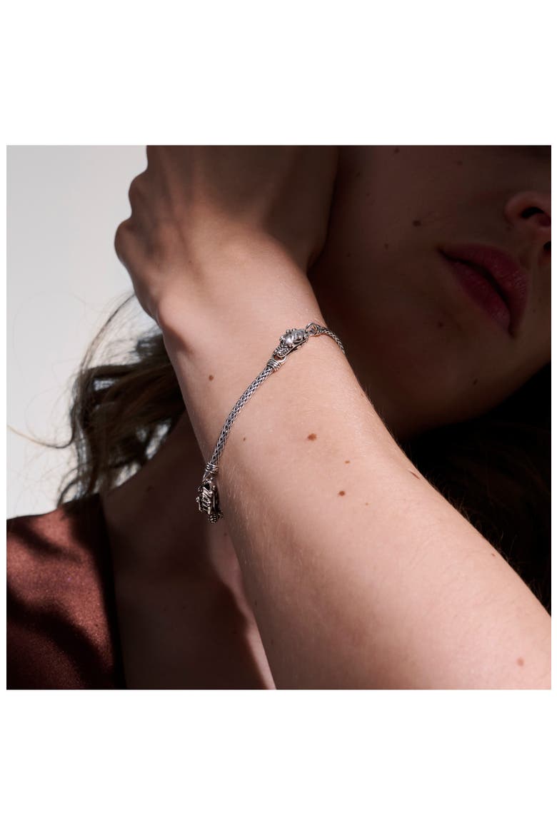 Legends Naga Triple Station Bracelet, Alternate, color, SILVER