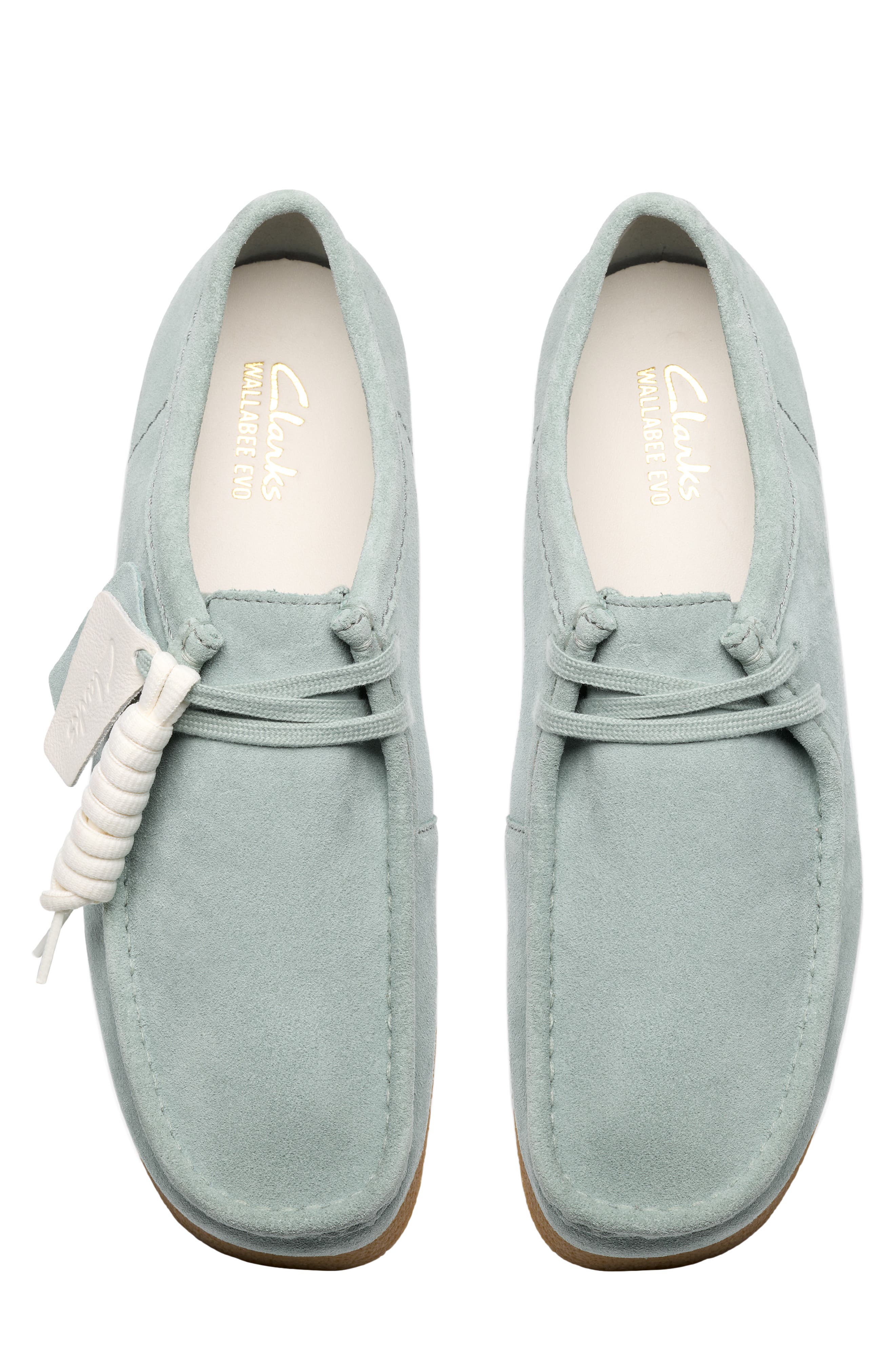 Wallabee EVO Leather Shoe, Alternate, color, AQUA