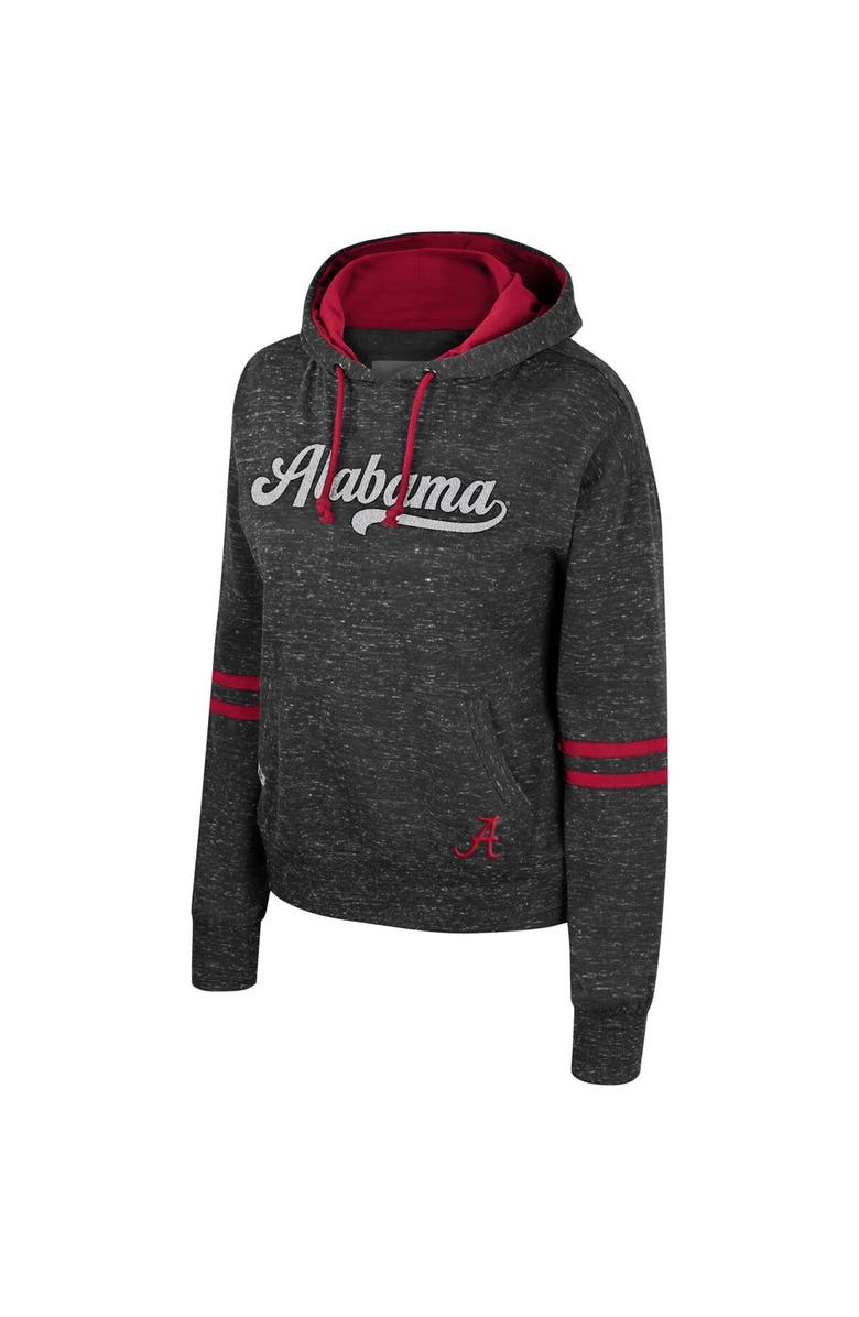 COLOSSEUM Women's Colosseum  Charcoal Alabama Crimson Tide Catherine Speckle Pullover Hoodie, Alternate, color, 