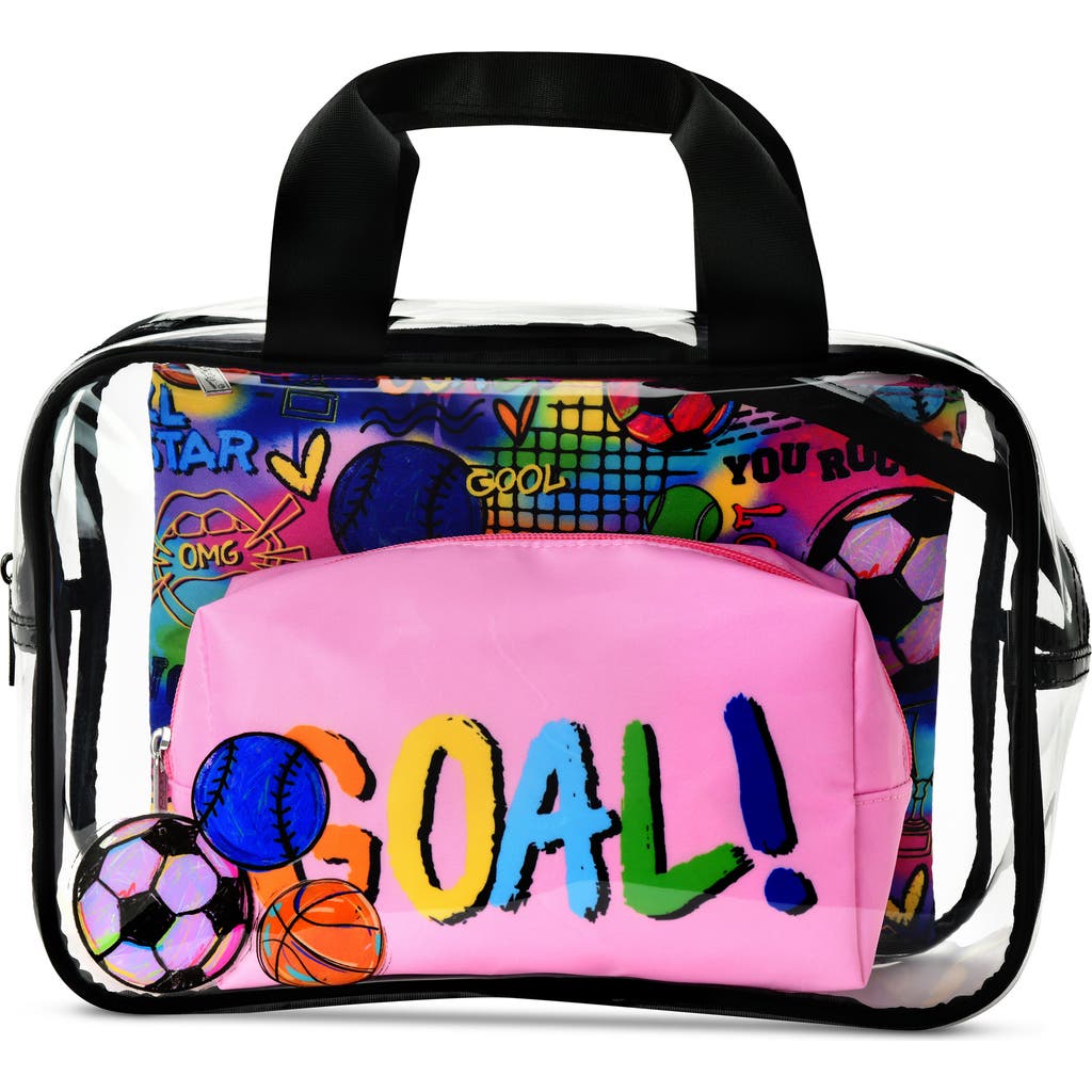 Iscream Kids' X Corey Paige Sports Cosmetic Bag Trio In Multi