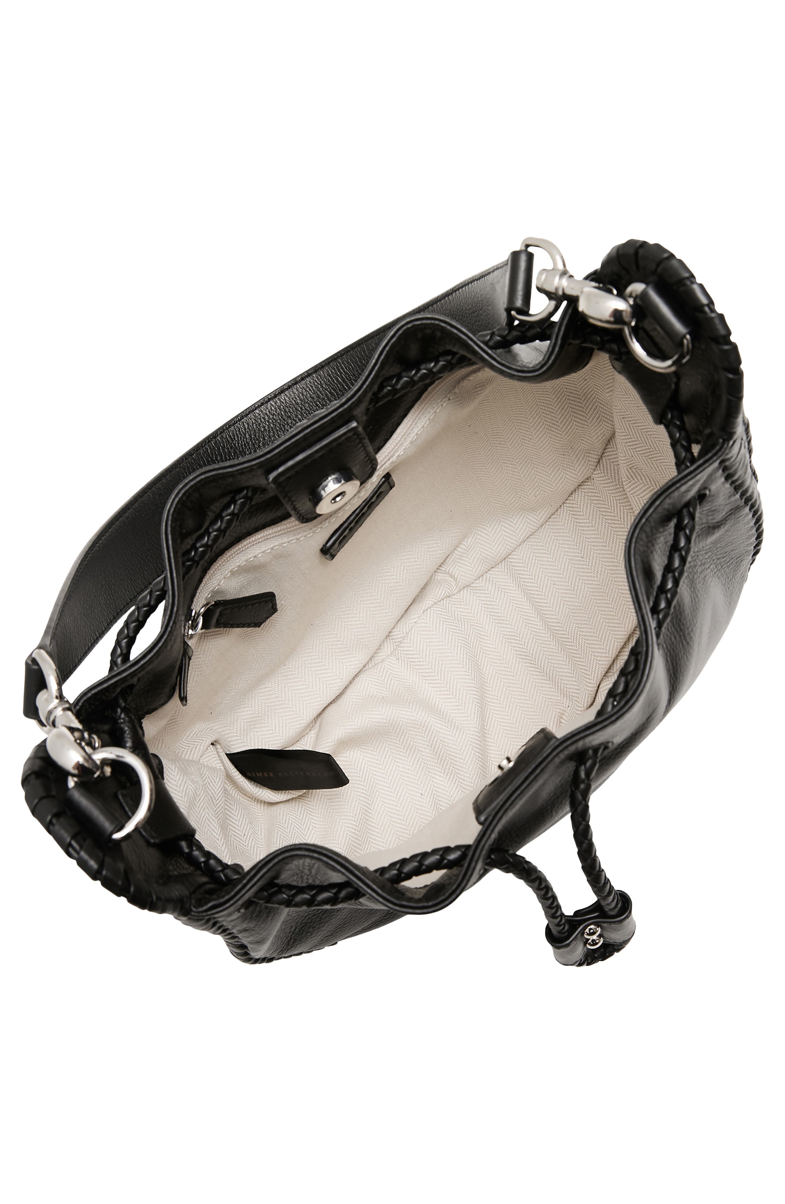 AIMEE All For Love Convertible Drawstring Bucket Bag, Alternate, color, Black