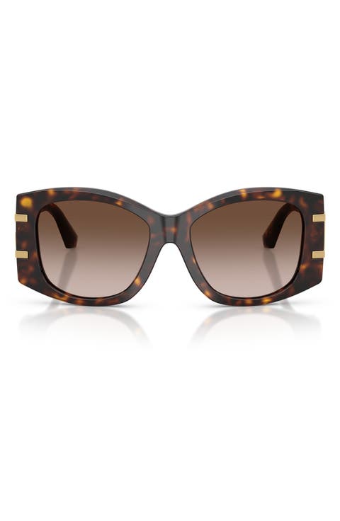 54mm Gradient Butterfly Sunglasses