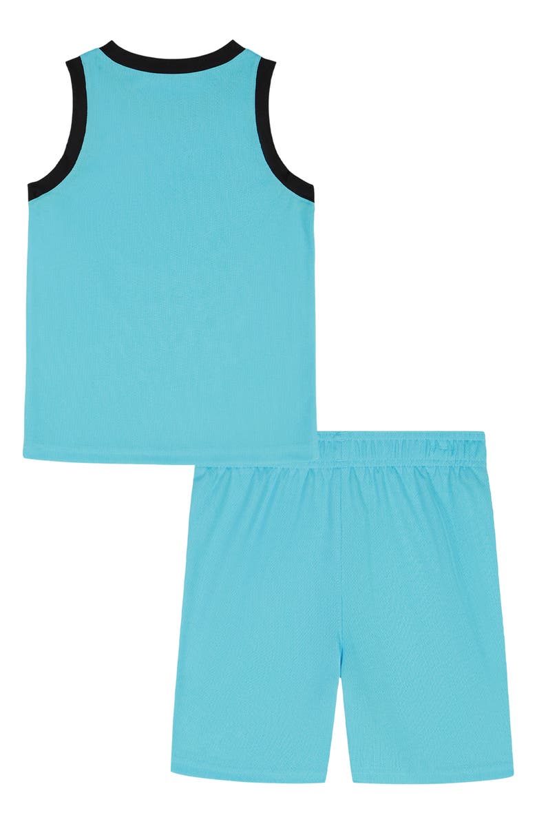 Under Armour Basketball Jersey Tank & Shorts Set, Alternate, color, Fresco Blue